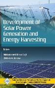 Development of Solar Power Generation and Energy Harvesting