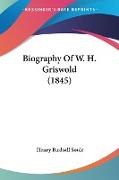 Biography Of W. H. Griswold (1845)