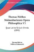 Thomae Hobbes Malmesburiensis Opera Philosophica V5
