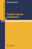 Analytic Capacity and Measure