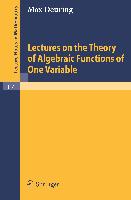 Lectures on the Theory of Algebraic Functions of One Variable