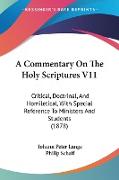 A Commentary On The Holy Scriptures V11