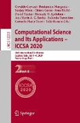 Computational Science and Its Applications ¿ ICCSA 2020