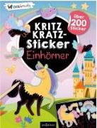 Kritzkratz-Sticker – Einhörner
