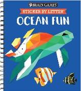 Brain Games - Sticker by Letter: Ocean Fun (Sticker Puzzles - Kids Activity Book)