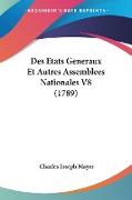 Des Etats Generaux Et Autres Assemblees Nationales V8 (1789)