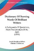 Dictionary Of Burning Words Of Brilliant Writers