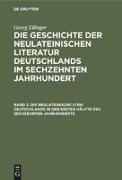 Die neulateinische Lyrik Deutschlands in der ersten Hälfte des sechzehnten Jahrhunderts