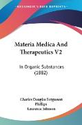 Materia Medica And Therapeutics V2