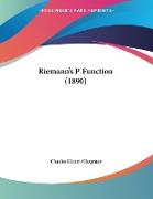 Riemann's P-Function (1890)