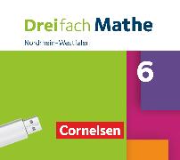 Dreifach Mathe, Nordrhein-Westfalen, 6. Schuljahr, Unterrichtsmanager Plus auf USB-Stick, Inkl. E-Book als Zugabe und Begleitmaterialien