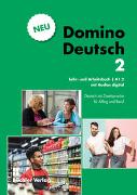 Domino Deutsch 2 NEU ꟾ Lehr- und Arbeitsbuch mit Audios digital A1.2