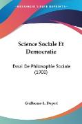 Science Sociale Et Democratie
