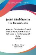 Jewish Disabilities In The Balkan States