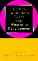 Getting Institutions Right for Women in Development