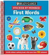 Brain Games - Sticker by Number: First Words (Ages 3 to 6)