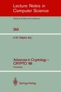 Advances in Cryptology - CRYPTO '86