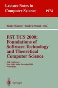 FST TCS 2000: Foundations of Software Technology and Theoretical Science