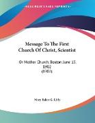Message To The First Church Of Christ, Scientist