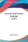 Lyrische Und Andere Gedichte (1767)