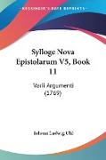 Sylloge Nova Epistolarum V5, Book 11