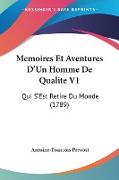 Memoires Et Aventures D'Un Homme De Qualite V1