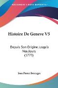 Histoire De Geneve V5