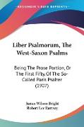 Liber Psalmorum, The West-Saxon Psalms