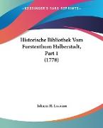 Historische Bibliothek Vom Furstenthum Halberstadt, Part 1 (1778)