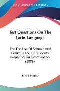 Test Questions On The Latin Language