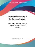 The Zillah Dictionary, In The Roman Character