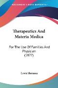 Therapeutics And Materia Medica