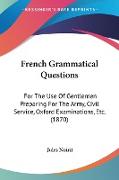 French Grammatical Questions