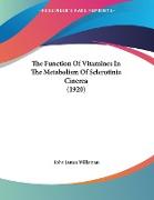 The Function Of Vitamines In The Metabolism Of Sclerotinia Cinerea (1920)