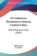 De Imitatione Horatiana In Senecae Canticis Chori