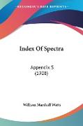 Index Of Spectra