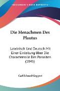 Die Menachmen Des Plautus