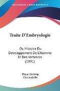 Traite D'Embryologie