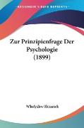 Zur Prinzipienfrage Der Psychologie (1899)