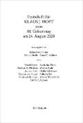 Festschrift für Klaus J. Hopt zum 80. Geburtstag am 24. August 2020