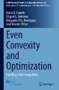 Even Convexity and Optimization