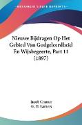 Nieuwe Bijdragen Op Het Gebied Van Godgeleerdheid En Wijsbegeerte, Part 11 (1897)