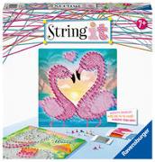 Ravensburger 18120 String it Midi Lama & Flamingo – Kreative Fadenbilder mit trendigem Lama und Flamingo kinderleicht aus Kunststoffpins und buntem Faden