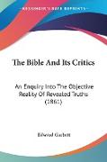 The Bible And Its Critics
