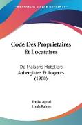 Code Des Proprietaires Et Locataires