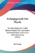 Anfangsgrunde Der Physik