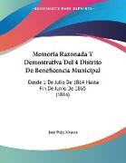 Memoria Razonada Y Demostrativa Del 4 Distrito De Beneficencia Municipal