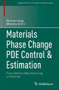 Materials Phase Change PDE Control & Estimation