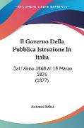 Il Governo Della Pubblica Istruzione In Italia