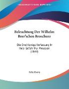 Beleuchtung Der Wilhelm Beer'schen Broschure
